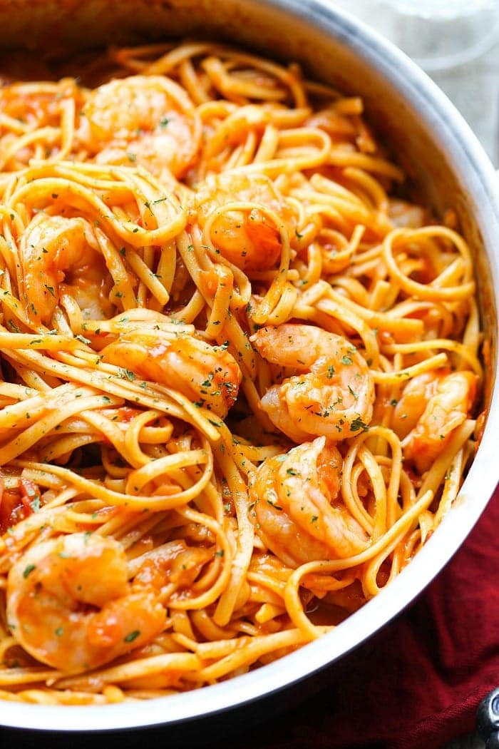 Photo of One Pot Pasta with Shrimp